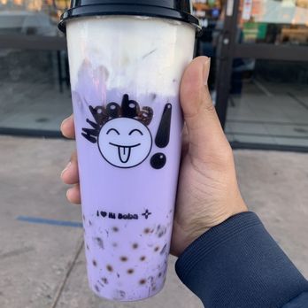 Hi BoBa - M4. Iced Taro Milk Tea with cheese - Bubble Tea Near Me - Albuquerque, New Mexico