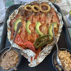 Mariscos La Estrella - Red snapper prepared on the grill