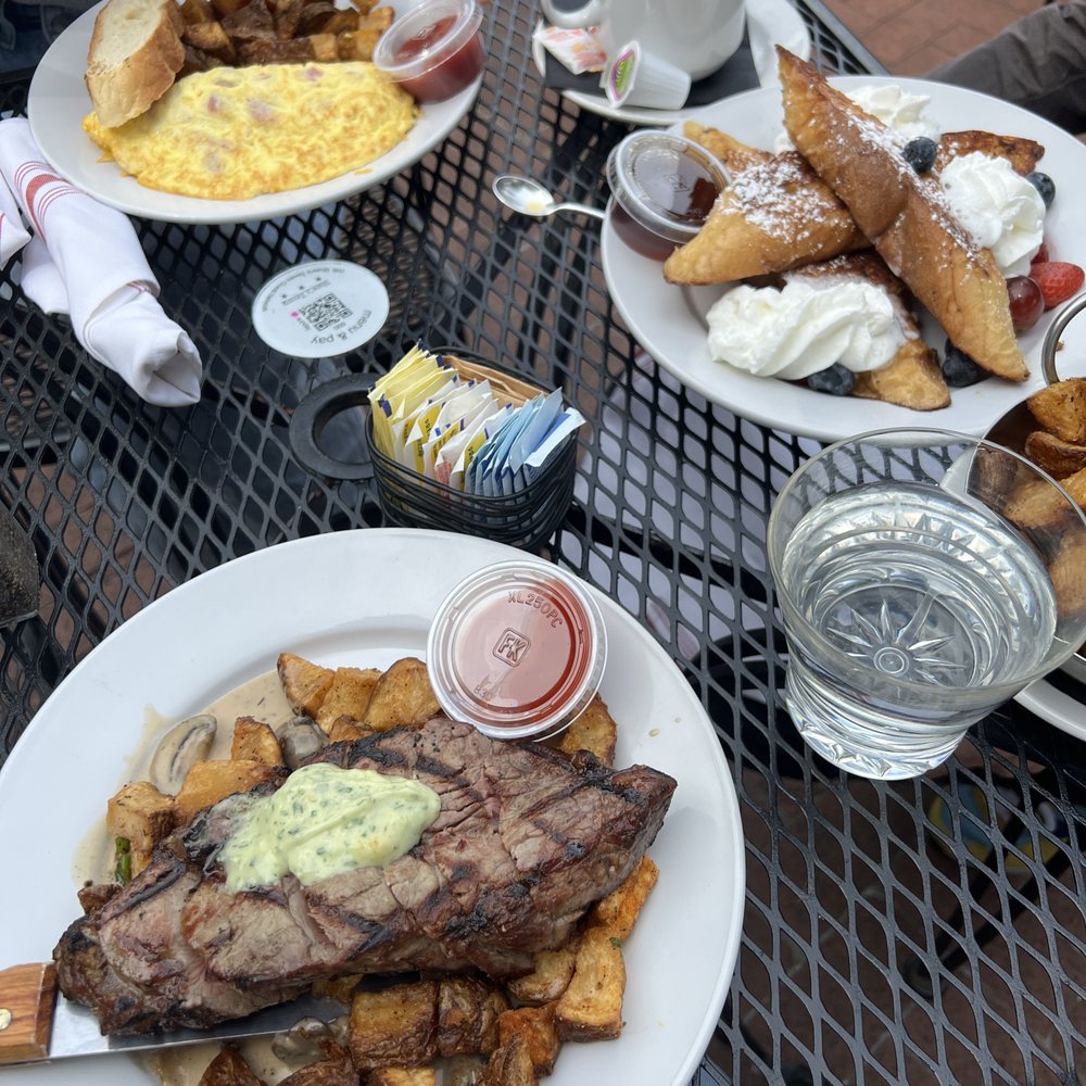 Shaw's Tavern - steak and eggs (I asked for no eggs b/c I'm allergic!) plus the french toast and the omelette. - Gastropubs Near Me - Washington, DC, District of Columbia Shaw's Tavern - steak and eggs (I asked for no eggs b/c I'm allergic!) plus the french toast and the omelette. - Gastropubs Near Me - Washington, DC, District of Columbia