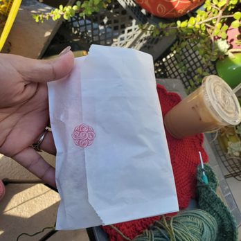 Kayla's Cake - I got my macaroons in this very cute bag, with a beautiful detail sticker! - Desserts Near Me - Fullerton, California Kayla's Cake - I got my macaroons in this very cute bag, with a beautiful detail sticker! - Desserts Near Me - Fullerton, California