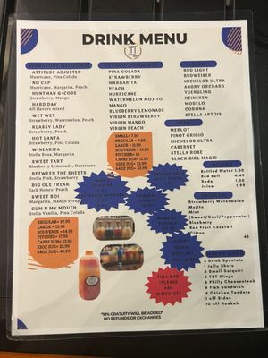 Menu photo 8 T&T Daiquiri Spot McDonough, GA Menu photo 8 T&T Daiquiri Spot McDonough, GA