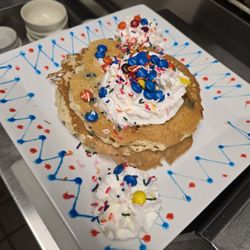Dimitri's Diner - M/M Pancake  whip cream sprinkles