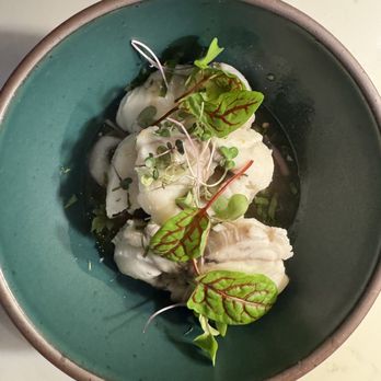 Fish Cheeks - Poached monkfish - Seafood Near Me - New York, New York Fish Cheeks - Poached monkfish - Seafood Near Me - New York, New York
