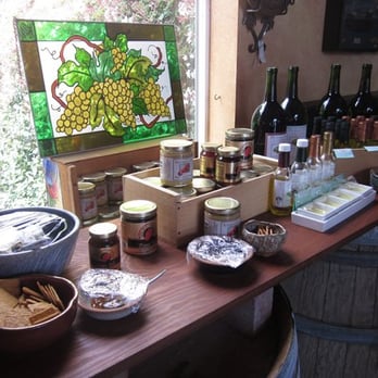 Morgan Hill Cellars - free cheeses, crackers, oil dips, bread, jam - Wine Tasting Room Near Me - Morgan Hill, California