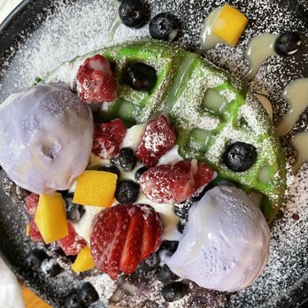 Bone Kettle - Ube & pandan waffles for brunch. Best. Ever. - Breakfast & Brunch Near Me - Pasadena, California