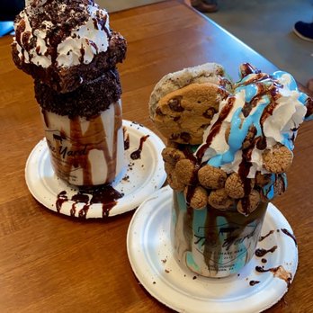 The Yard Milkshake Bar - "Cookie Monster" milkshake - Ice Cream & Frozen Yogurt Near Me - Ashburn, Virginia The Yard Milkshake Bar - "Cookie Monster" milkshake - Ice Cream & Frozen Yogurt Near Me - Ashburn, Virginia