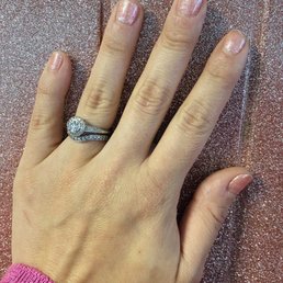 Glitter gel manicure