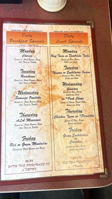 Menu photo 4 New Clock Restaurant El Paso, TX