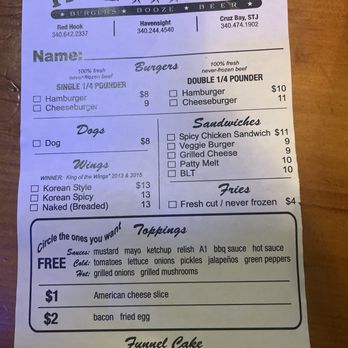 The Tap & Still - Menu - Dive Bars Near Me - Red Hook, Virgin Islands The Tap & Still - Menu - Dive Bars Near Me - Red Hook, Virgin Islands