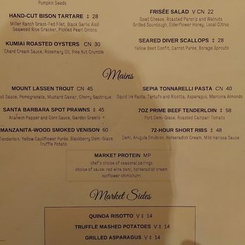 Manzanita - Menu - American Near Me - Truckee, California Manzanita - Menu - American Near Me - Truckee, California