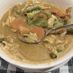 Massaman curry with chicken and added extra veggies Massaman curry with chicken and added extra veggies