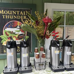 Complimentary tasting coffee