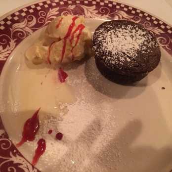 Trattoria Luna - This desert was excellent. Chocolate soufflé - Italian Near Me - Miami, Florida