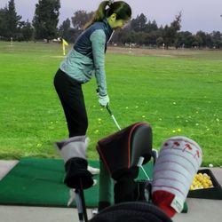 Dragon's Gate Golf Academy - Cristina at work.