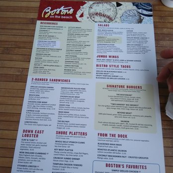 Boston's On the Beach - the menu - Seafood Near Me - Delray Beach, Florida Boston's On the Beach - the menu - Seafood Near Me - Delray Beach, Florida