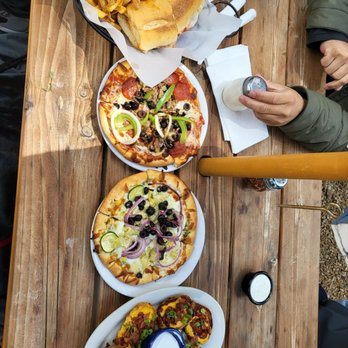 CB's Bistro - From bottom - potato skin, white pizza, combo, and meat ball sub with fries - Pizza Near Me - Carnelian Bay, California CB's Bistro - From bottom - potato skin, white pizza, combo, and meat ball sub with fries - Pizza Near Me - Carnelian Bay, California