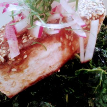 Jack's Wife Freda - Salmon a la Plancha with Sauteed Kale - Mediterranean Near Me - Brooklyn, New York Jack's Wife Freda - Salmon a la Plancha with Sauteed Kale - Mediterranean Near Me - Brooklyn, New York