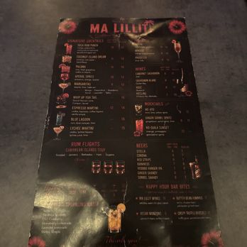 Ma Lillit - Menu - Cocktail Bars Near Me - Brooklyn, New York Ma Lillit - Menu - Cocktail Bars Near Me - Brooklyn, New York
