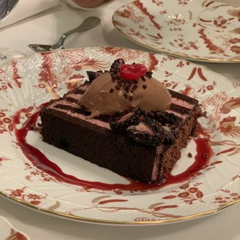 Carbone - Blackout chocolate cake with Nutella ice cream - Italian Near Me - New York, New York Carbone - Blackout chocolate cake with Nutella ice cream - Italian Near Me - New York, New York