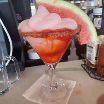 Vida Mariscos - Watermelon Chamoy and Tajin margarita!!!!! Outta this world!!!! - Seafood Near Me - Katy, Texas