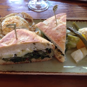 The Table - Spiced broccoli & burrata sandwich, fried egg on the side - New American Near Me - San Jose, California