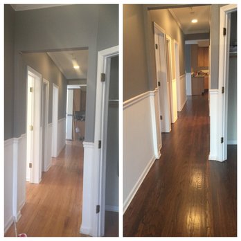 ADR Flooring - Before and after. Antique finish. March 2017 - Flooring Near Me - Chicago, Illinois