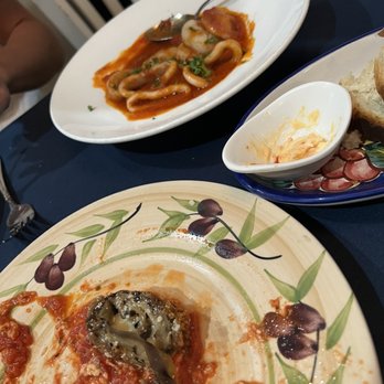 Dolce Italia - Eggplant rolatini and sautéed calamari - Italian Near Me - Sarasota, Florida Dolce Italia - Eggplant rolatini and sautéed calamari - Italian Near Me - Sarasota, Florida