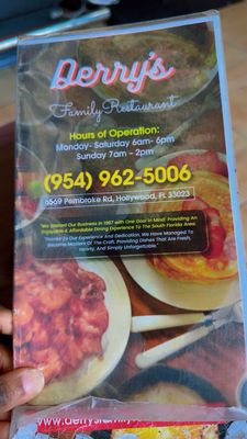 Menu photo 4 Derry's Restaurant Hollywood, FL Menu photo 4 Derry's Restaurant Hollywood, FL