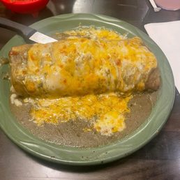 Chili verde burrito