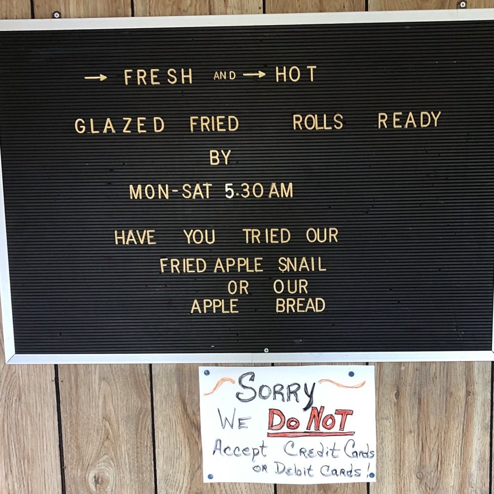 Cash only please
