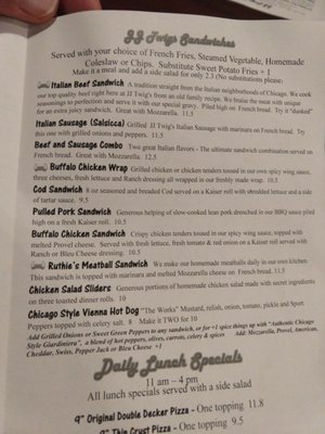 Menu photo 7 JJ Twig's O Fallon, MO