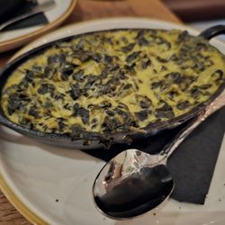 Taverna Philosophia - Creamed horta: spinach, lemon, feta, & garlic.