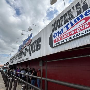 Cooper's Old Time Pit Bar-B-Que - The outside of Coopers - Barbeque Near Me - Llano, Texas