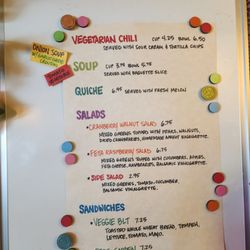 All Things Delicious - Menu with daily soups