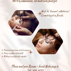 Luxe Lashes Spa - ***JOP OPPORTUNITY 60% COMMISSION. (ALL MATERIAL PAID )***
CALL/ TEXT 725-308-9737 FOR MORE INFORMATION