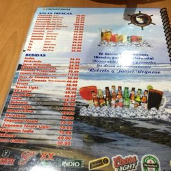 Mi Capitan - Menu