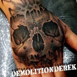 Flat Black Tattoo - Hand Jammer by Derek
