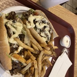 Jacob’s Wings & Grill - I snapped this pic AFTER I took off a couple globs of mayo off the top. It was a Philly-Mayo Steak Sub.
