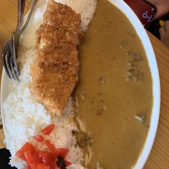 Moshi Moshi - chicken Curry over Rice with Chicken Katsu - Sushi Bars Near Me - Miami Beach, Florida
