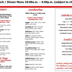 Cherry's Cafe & Catering - Menu 2