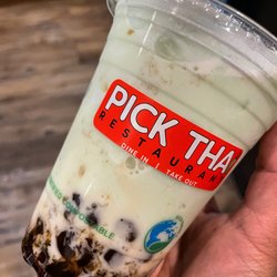 Pick Thai - Honeydew Bubble Tea