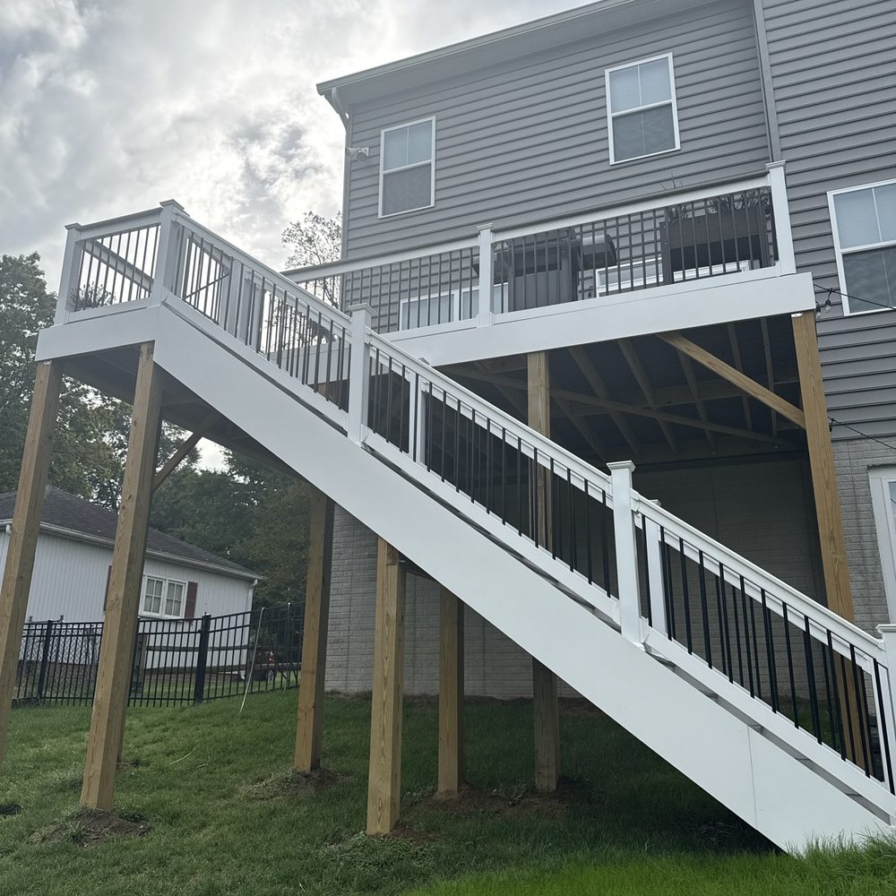Maryland Decking - Staircase to ground level - Decks & Railing Near Me - Glen Burnie, Maryland Maryland Decking - Staircase to ground level - Decks & Railing Near Me - Glen Burnie, Maryland