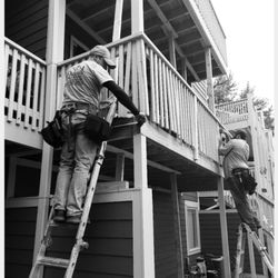 Polaris Home Services and Construction - Double decker deck repair due to wood rot and insect infestation