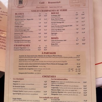Le Majestic - Menu 2 - French Near Me - St Jean de Luz, 64