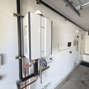 Longo Plumbing - Rinnai Tankless Water Heater Installation with new Gas Line and Copper Water Lines. - Plumbing Near Me - Rocklin, California Longo Plumbing - Rinnai Tankless Water Heater Installation with new Gas Line and Copper Water Lines. - Plumbing Near Me - Rocklin, California
