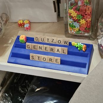 Dutzow General Store - Name of the store in Scrabble tiles - Antiques Near Me - Dutzow, Missouri