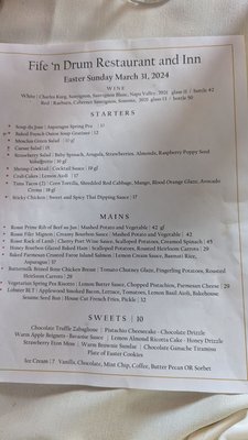 Menu photo 5 Fife 'n Drum Restaurant & Inn Kent, CT