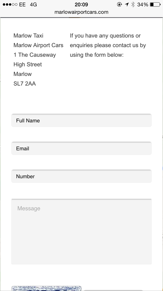 MARLOW TAXI 1 The Causeway, Marlow, Buckinghamshire, United Kingdom Taxis Phone Number Yelp