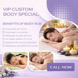 Heaven Center Massage - $10 Off for 60Min Body Massage with Free Hot Stones and Body Scrub,Now Only $50(Reg.$60/60Min)