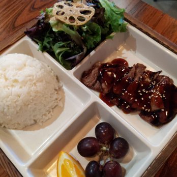 Fujiya - Bento box with beef teriyaki - Japanese Near Me - Elk Grove, California